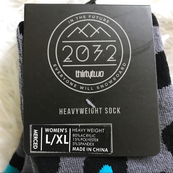 NWT THIRTYTWO HEAVY SNOWBOARD SOCKS L/XL - Picture 4 of 5